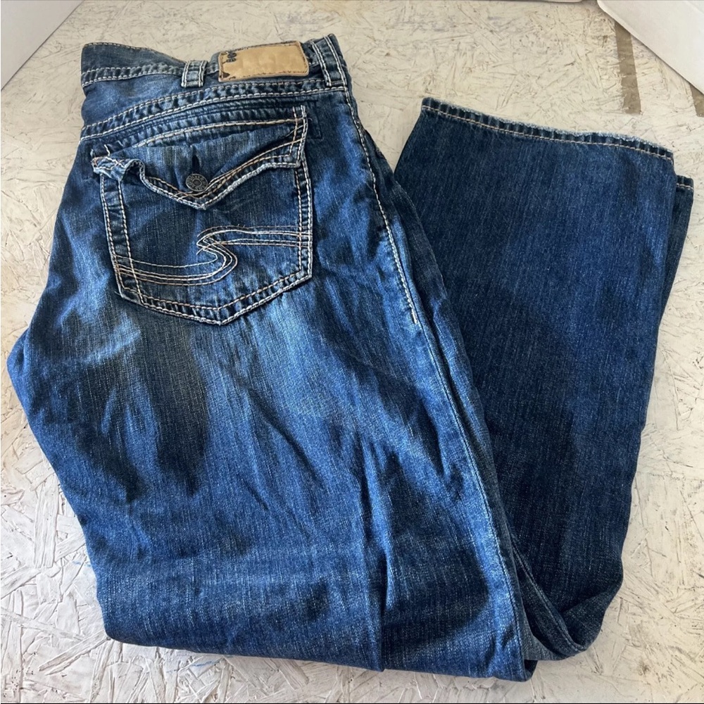silver jeans co womens jeans Zac Flap Size W38xl34
